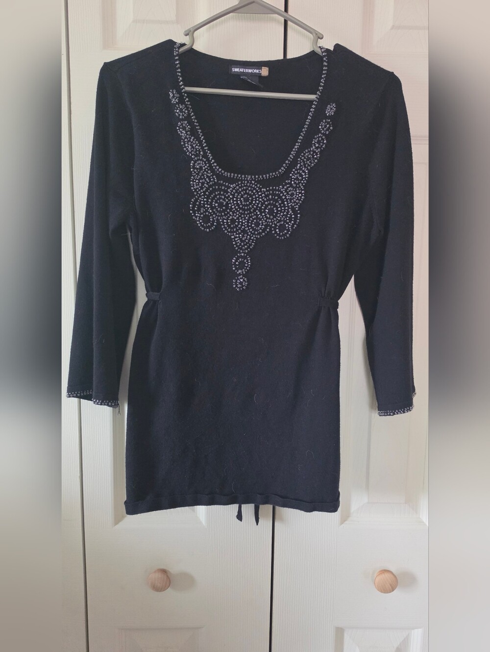 Sweaterworks Black Knit Top